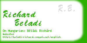 richard beladi business card