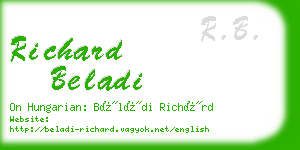 richard beladi business card